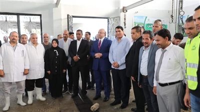 محافظ بني سويف يشهد ذبح الأضاحي بإجمالي 225 رأسا لتوزيعها على الأسر الأولى بالرعاية 