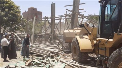 حملات مكثفة لإزالة التعديات خلال إجازة العيد بالمنيا