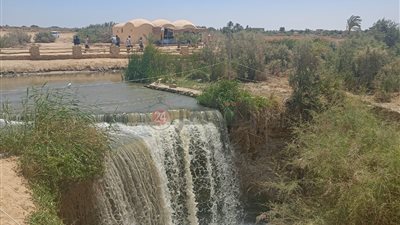 بسبب ارتفاع درجات الحرارة.. انخفاض في أعداد الزوار بشلالات وادي الريان بالفيوم