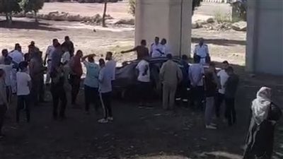 مصرع شخصين وإصابة 3 آخرين في سقوط سيارة من أعلى كوبري جيهان بالمنوفية
