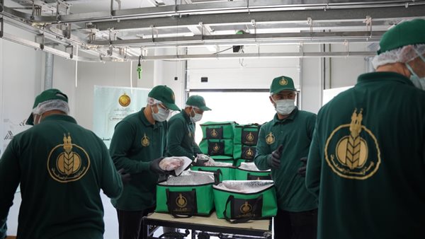 توزيع اللحوم من بيت