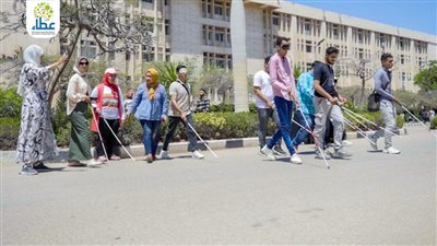 التضامن تعلن تركيب أول مسارات للطلبة المكفوفين وضعاف البصر بجامعة الزقازيق | صور 