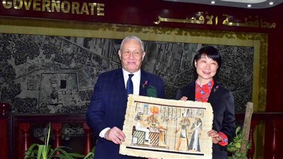 محافظ الأقصر يستقبل رئيسة جمعية التبادل الثقافي الدولي بمدينة شنتشن الصينية