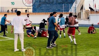 اشتباكات بين لاعبي حرس الحدود وسبورتنج بالجولة الأخيرة بدوري الترقي