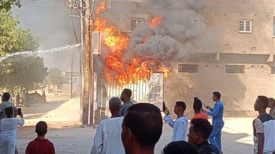 اندلاع حريق في محول كهرباء بقنا