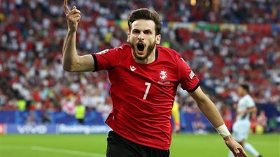 تصريح مثير من كفاراتسخيليا عن رد فعل رونالدو معه عقب مباراة البرتغال وجورجيا فى يورو 2024