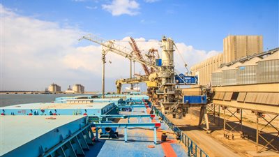 ميناء دمياط يستقبل 63 ألف طن قمح من روسيا