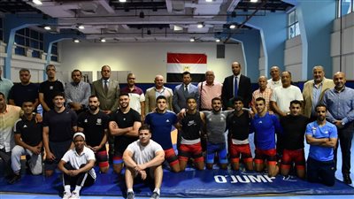 وزير الرياضة يشهد تدريبات منتخب المصارعة للاطمئنان على آخر الاستعدادات لأولمبياد باريس