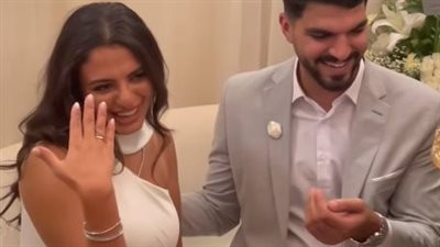 نشأت بعائلة فنية.. أبرز لقطات حفل خطوبة ابنة أمل رزق