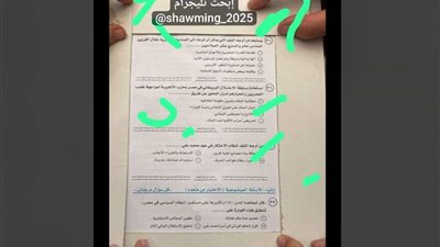 4 كفوف.. صورة مزعومة لامتحان التاريخ تثير الجدل للاشتباه في الغش الجماعي