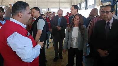 السفيرة الأمريكية بالقاهرة تزور شمال سيناء وتتفقد المساعدات المقدمة لغزة بالعريش ومعبر رفح