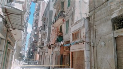 انهيار مبنى من 3 طوابق في محطة مصر بالإسكندرية