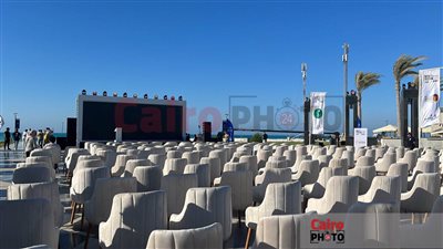 الاستعدادات النهائية لـ مهرجان العلمين قبل بدء المؤتمر الصحفي لكشف تفاصيل الفعاليات