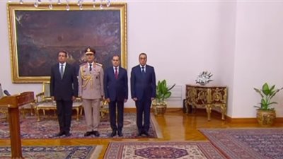 نواب الوزراء يؤدون اليمين الدستورية أمام الرئيس السيسي