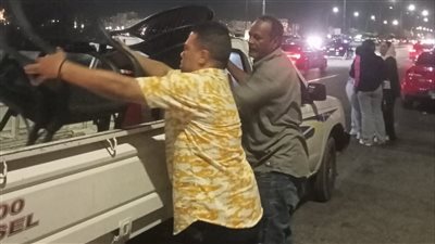 حملة ليلية لإزالة الإشغالات والمخالفات في كورنيش السويس