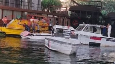 الفرح تحول لجنازة.. استخراج جثة ومصاب من ضحايا حادث سقوط سيارة عروسين بنهر النيل |بث مباشر