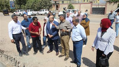 محافظ الجيزة يتفقد مشروع إعادة تأهيل ورفع كفاءة مصرف المريوطية