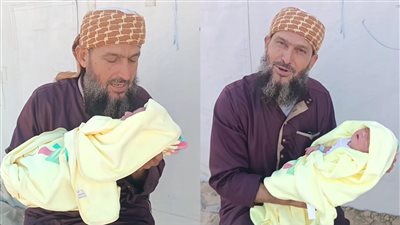 بعد استشهاد روح الروح.. الجد خالد نبهان يرزق بحفيدة جديدة تدعى روجاد 