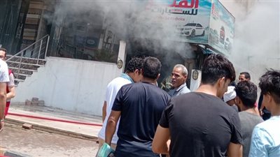 حريق بمعرض سيارات في 6 أكتوبر