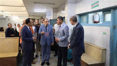 في جولة مفاجئة.. محافظ المنيا يصرف مكافأة للعاملين بقسم الأغذية بمستشفى التأمين الصحي