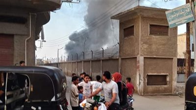 حريق هائل في محطة محولات للكهرباء بالدقهلية