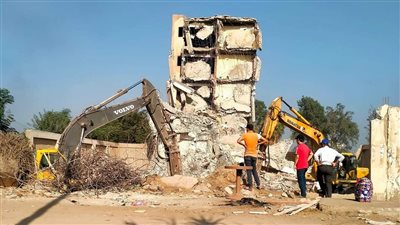 مصدر: إنشاء مبنى مرور نموذجي في الباجور بالمنوفية بعد إزالة المبنى المائل