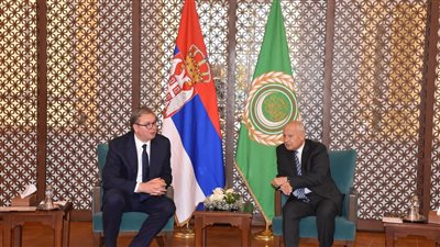 أبو الغيط يلتقي رئيس صربيا بمقر جامعة الدول العربية لبحث القضايا الإقليمية 