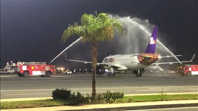 قادمة من مدريد.. مطار شرم الشيخ يستقبل أولى رحلات الطيران المباشرة لشركة إير كايرو| صور