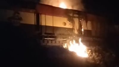 السيطرة على حريق في تنك قطار بضائع فارغ بمخزن السكة الحديد بأسوان