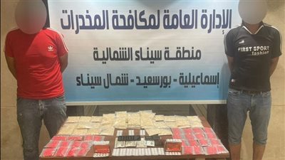 ضبط عنصرين إجراميين لاتهامهما بالإتجار في المواد المخدرة بالإسماعيلية 