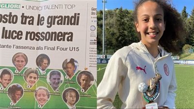 سارة الشامي لاعبة ميلان ضمن قائمة أفضل اللاعبات في إيطاليا: بحب زيزو وحلمي أكون زي صلاح