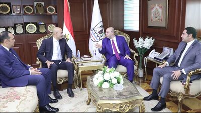 محافظ بني سويف يستقبل وزير التربية والتعليم فى مستهل زيارته للمحافظة