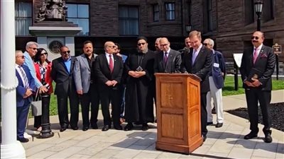 عادل تادرس نائب حزب العدل يشارك السفارة المصرية بكندا الاحتفال بالعيد الوطني 