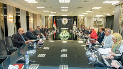 وزير الإنتاج الحربي يجتمع بوزيري البيئة والكهرباء لمناقشة التعاون المشترك