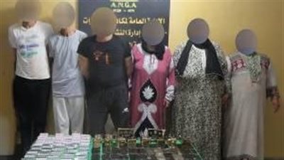 ضبط تشكيل عصابي من 6 أفراد بحوزتهم 10 كيلو حشيش و3 آلاف قرص ترامادول بالقليوبية