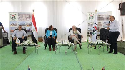 ‏وزيرتا البيئة والتنمية المحلية ومحافظ الإسكندرية يزورون مدفن الحمام لمتابعة عملية التخلص الآمن من المخلفات