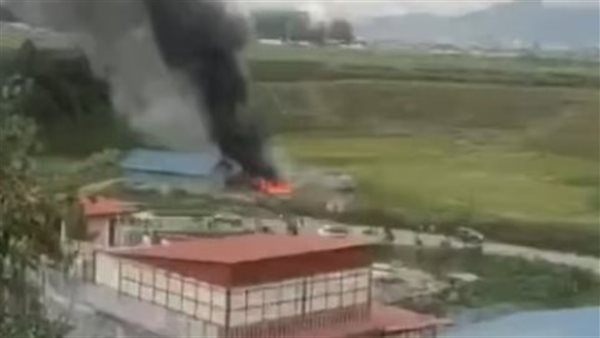 تحطم طائرة بنيبال