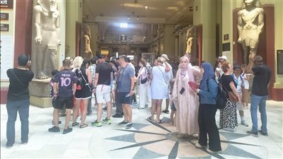 إقبال كبير على زيارة المتحف المصري بالتحرير بمناسبة ذكرى ثورة 23 يوليو| صور