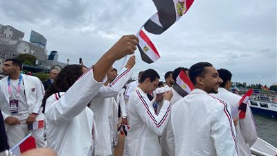 رفع علم مصر في حفل انطلاق أولمبياد باريس 2024