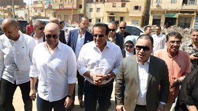 محافظ بني سويف يستقبل وزير الصحة بمستشفى ناصر