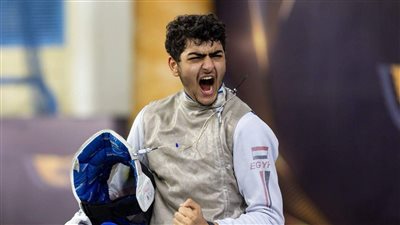 صاحب الـ 17 عاما.. عبد الرحمن طلبة يتأهل إلى دور الـ16 بمنافسات سلاح الشيش