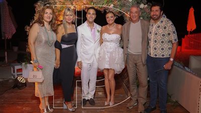 هاني رمزي ودرة ولقاء سويدان في حفل زفاف خالد حميدة وبشرى | صور