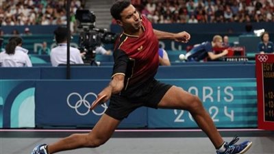 عمر عصر يخسر أمام السويدي ترولس موريجارد في ربع نهائي تنس الطاولة بأولمبياد باريس 2024