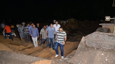 محافظ الإسماعيلية يوجه بتشكيل لجنة لبحث أسباب انهيار جسر ترعة بوادي الملاك