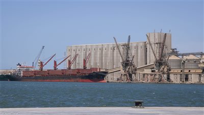 دعمًا للتموين.. ميناء دمياط يستقبل 63 ألف طن قمح من رومانيا