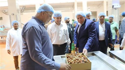 محافظ الوادي الجديد ومدير الدولي للتمور يتفقدان مصانع مدينة الخارجة