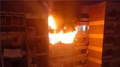 جهاز الأشعة انفجر.. إصابة سيدتين في حريق معمل البرج بالمعادي