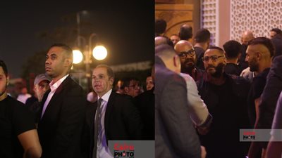 تامر حسني ورامي إمام ومحمود المملوك يقدمون واجب العزاء في منتجي سينرجي