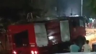 إصابة سيدة في حريق مخزن كرتون بالهرم 