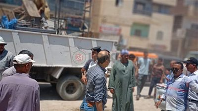 تحرير 581 محضر إشغال في حملات بـ6 مراكز بالمنيا